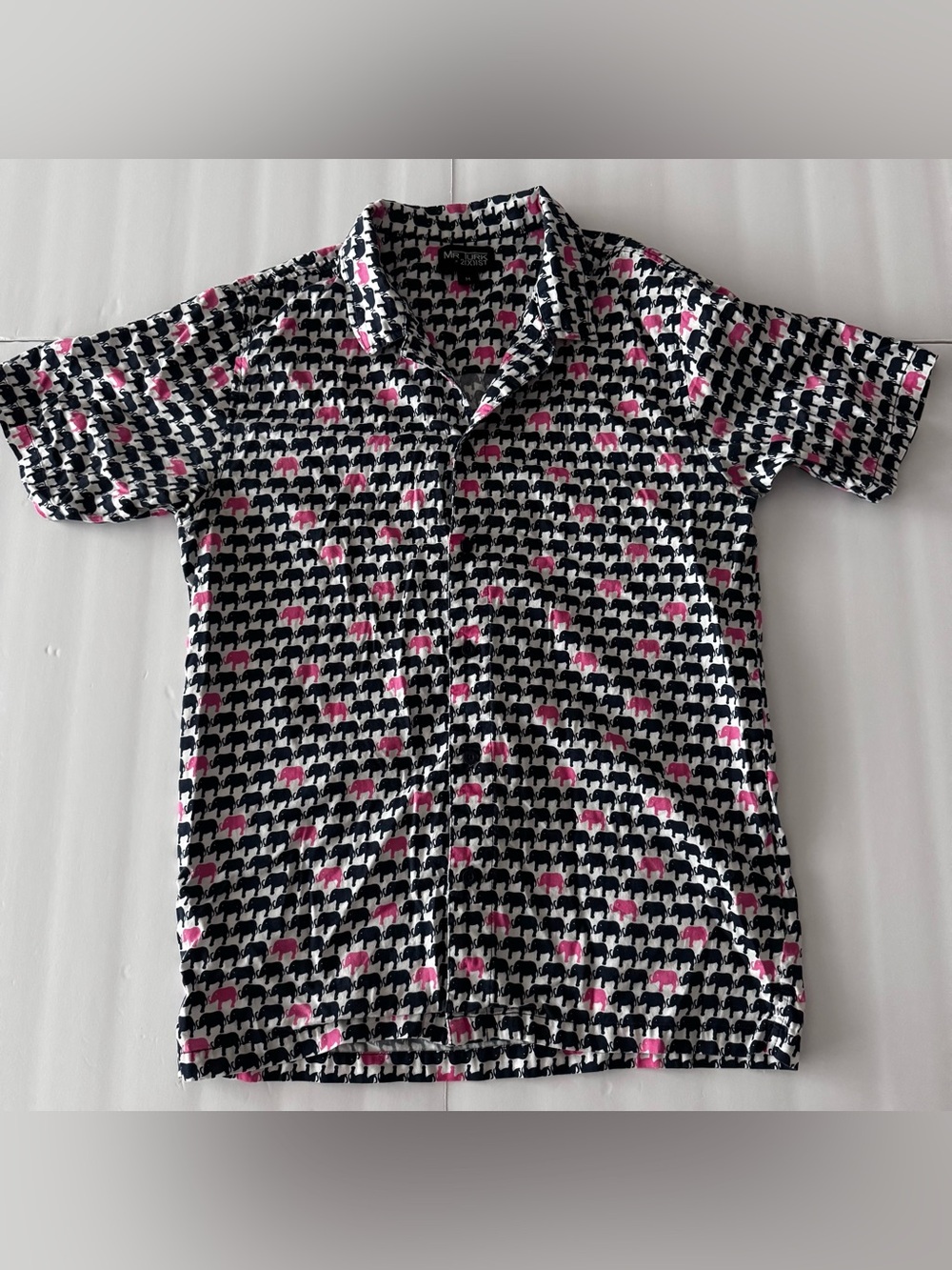 Mr Turk x 2XIST Elephant Print Cotton Shirt Men M